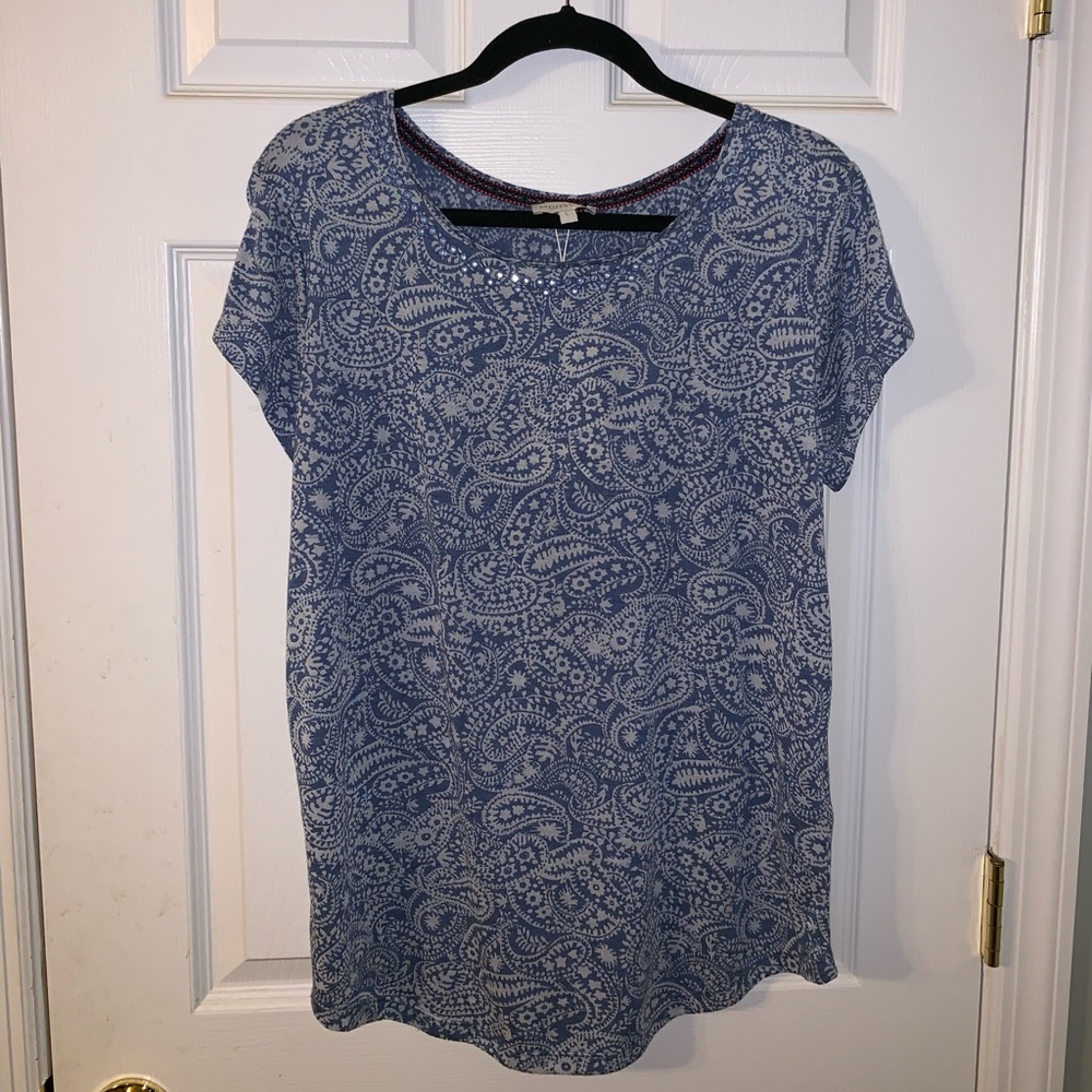 Blue& Cream colored paisley shirt from Monsoon(UK)